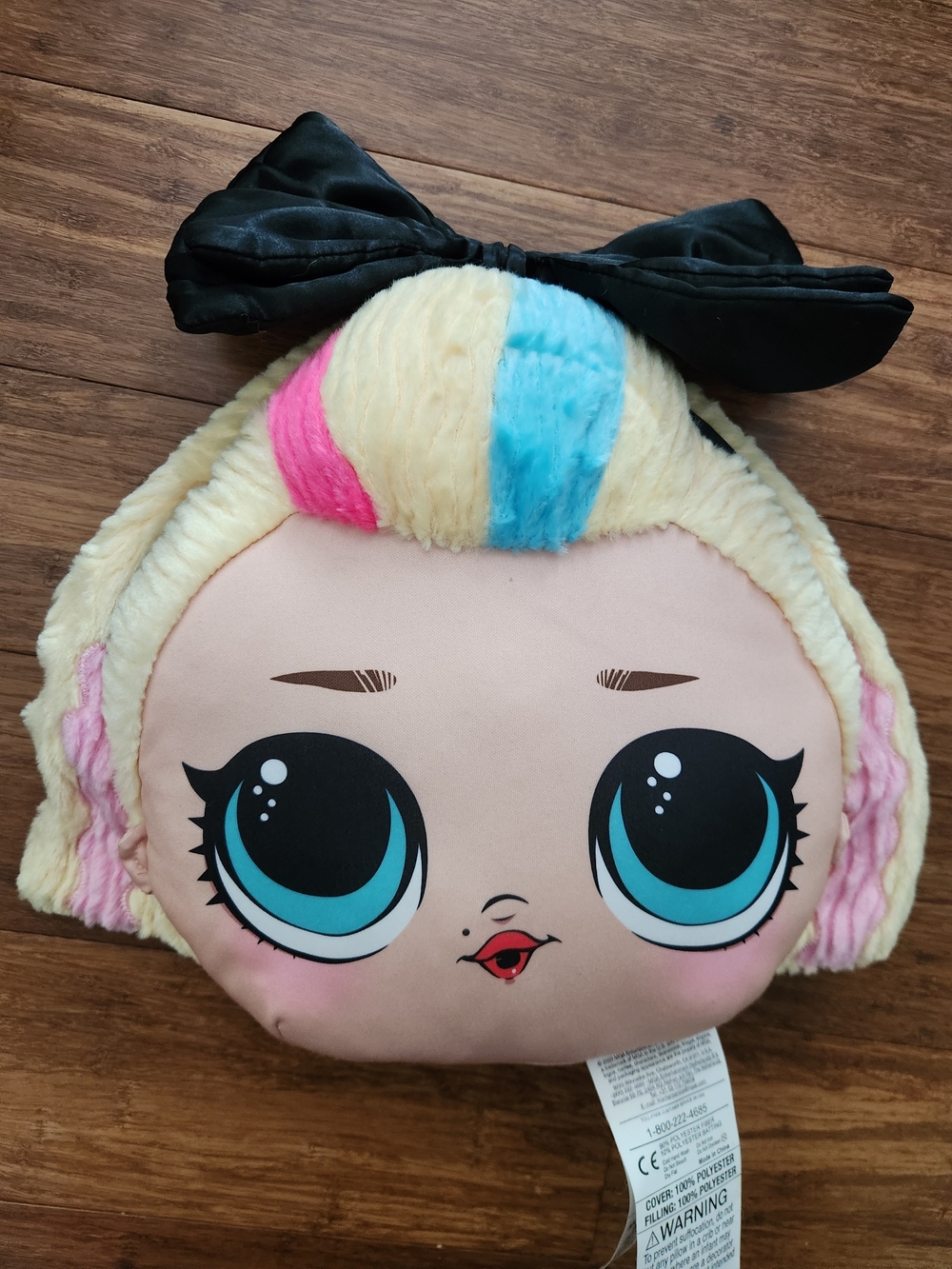 L.O.L. Surprise! Remix 80s BB Plush Doll Face Throw Pillow Kid's Stuffed Animal